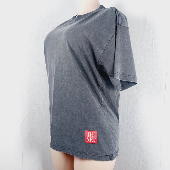 The Met x PacSun Women's Black Metropolitan Oversized Short Sleeve T-Shirt Sz S - Picture 4 of 8